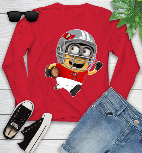 NFL Tampa Bay Buccaneers Minions Disney Football Sports Youth Long Sleeve 11