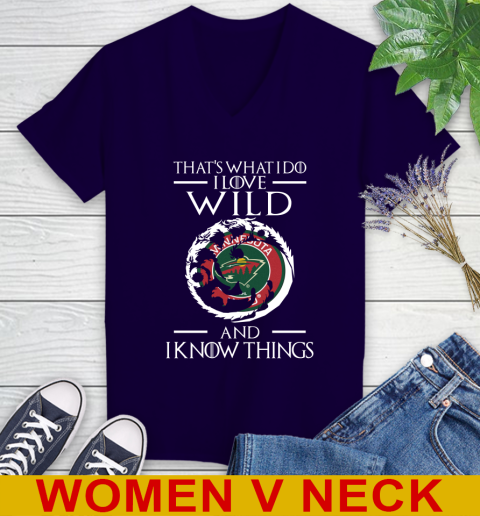 Minnesota Wild NHL Hockey That's What I Do I Love My Team And I Know Things Game Of Thrones 75
