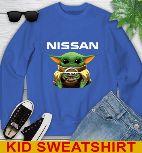 Star Wars Baby Yoda Hugs Nissan Car Shirt 114