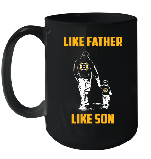 Boston Bruins NHL Hockey Like Father Like Son Sports Ceramic Mug 15oz
