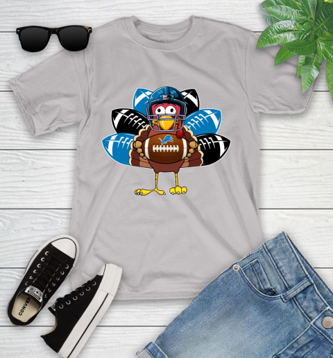 Detroit Lions Turkey Thanksgiving Day Youth T-Shirt 12
