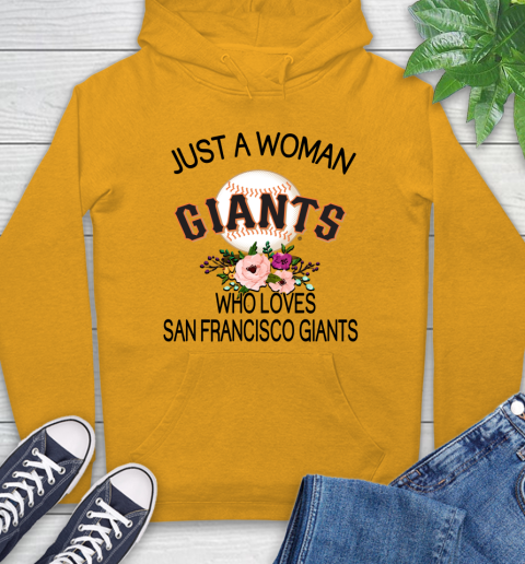 MLB Just A Woman Who Loves San Francisco Giants Baseball Sports Hoodie 2