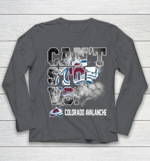 NHL Colorado Avalanche Hockey Can't Stop Vs Youth Long Sleeve 6