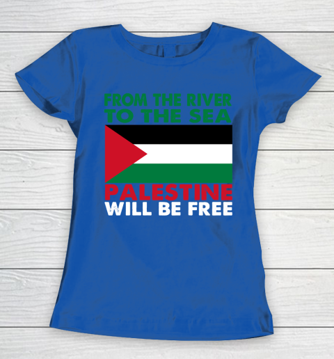 From The River To The Sea Palestine Will Be Free Women's T-Shirt 8