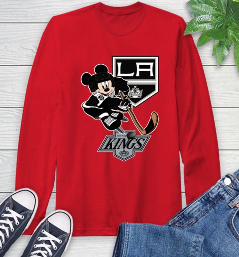 Los Angeles Kings Mickey Mouse Disney Hockey T Shirt Long Sleeve T-Shirt 10