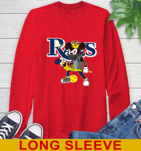Tampa Bay Rays MLB Baseball Mickey Peace Sign Sports Long Sleeve T-Shirt 10