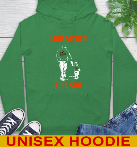 Baltimore Orioles MLB Baseball Like Father Like Son Sports Hoodie 8