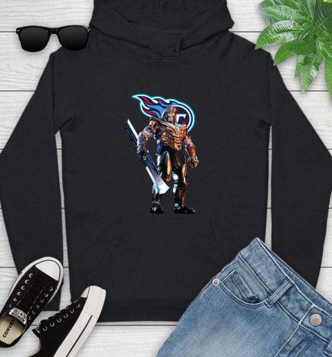 NFL Thanos Gauntlet Avengers Endgame Football Tennessee Titans Youth Hoodie 2