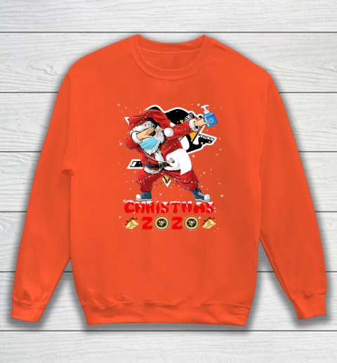 Pittsburgh Penguins Funny Santa Claus Dabbing Christmas 2020 NHL Sweatshirt 3