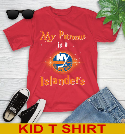 NHL Hockey Harry Potter My Patronus Is A New York Islanders Youth T-Shirt 11