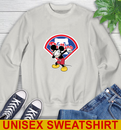 Philadelphia Phillies MLB Baseball Dabbing Mickey Disney Sports Sweatshirt 12