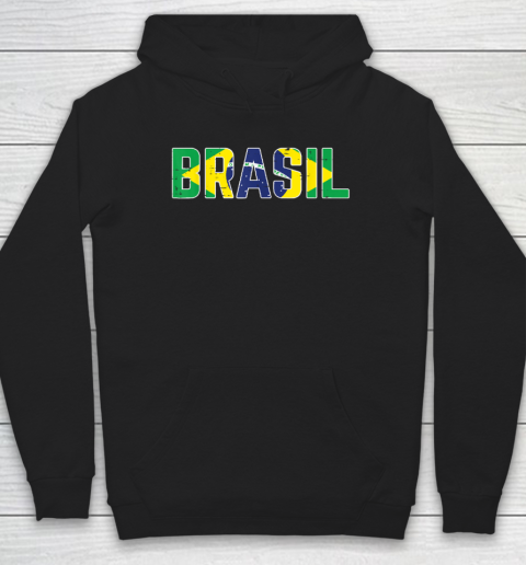 Brasil Flag Brazilian Soccer Fan Hoodie