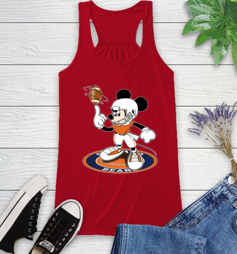 NFL Football Chicago Bears Cheerful Mickey Disney Shirt Racerback Tank 6