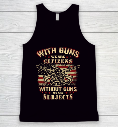 Veteran Shirt Gun Control With Guns Citizen Tank Top