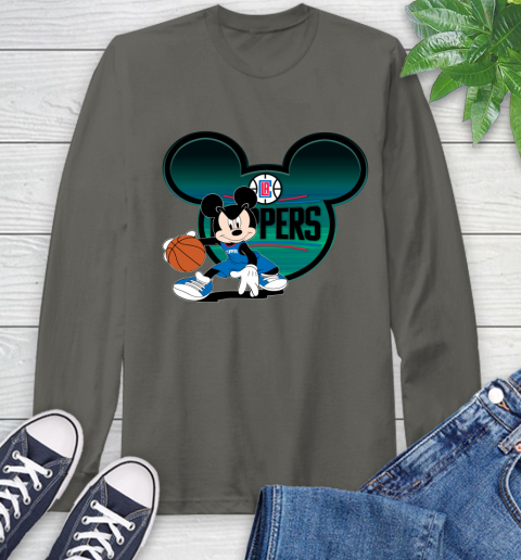 NBA LA Clippers Mickey Mouse Disney Basketball Long Sleeve T-Shirt 8