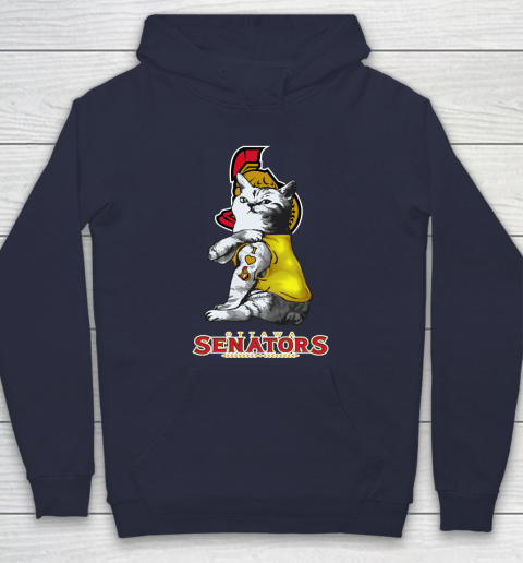 NHL My Cat Loves Ottawa Senators Hockey Hoodie 2