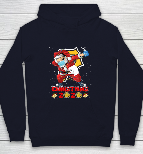 Pittsburgh Pirates Funny Santa Claus Dabbing Christmas 2020 MLB Youth Hoodie 2