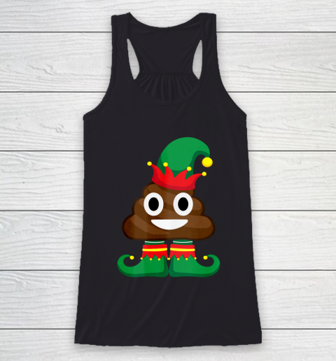 Elf Poop Emoji Shirt Family Christmas Shirts Poop Racerback Tank