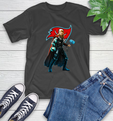 NFL Thor Avengers Endgame Football Tampa Bay Buccaneers T-Shirt 2