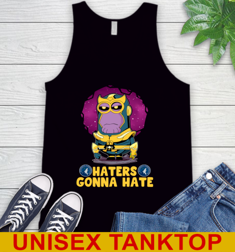 NBA Basketball Minnesota Timberwolves Haters Gonna Hate Thanos Minion Marvel Shirt Tank Top 2