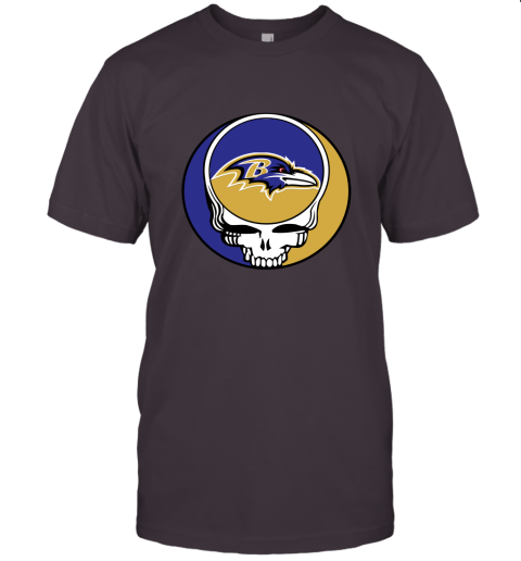 NFL Team Baltimore Ravens x Grateful Dead Unisex Jersey Tee
