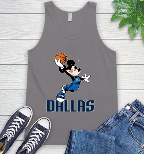 NBA Basketball Dallas Mavericks Cheerful Mickey Mouse Shirt Tank Top 7