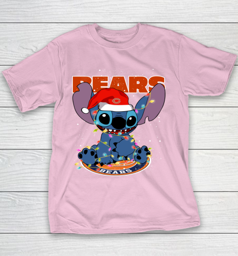 Chicago Bears NFL Football noel stitch Christmas Youth T-Shirt 5