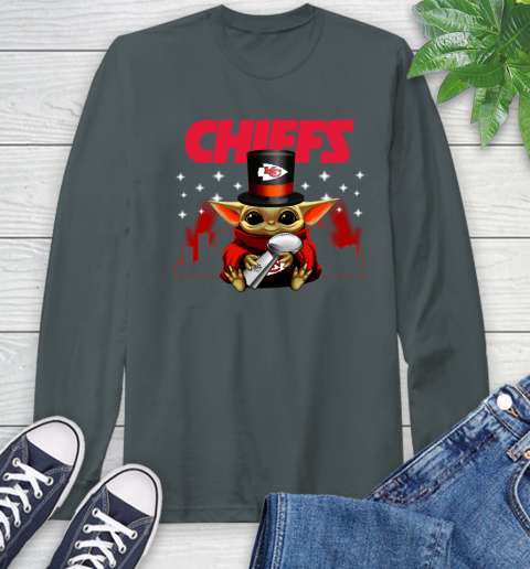 Super Bowl Baby Yoda Loves The Kansas City Chiefs Star Wars NFL Shirts 60