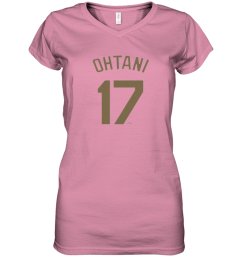 Nike Dodgers Shohei Ohtani 17 Women's V-Neck T-Shirt