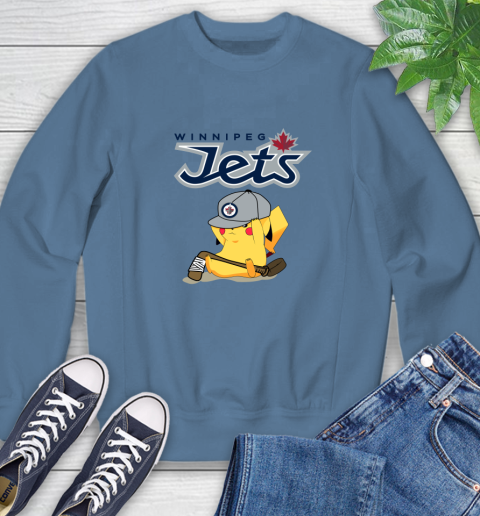 NHL Pikachu Hockey Sports Winnipeg Jets Sweatshirt 7