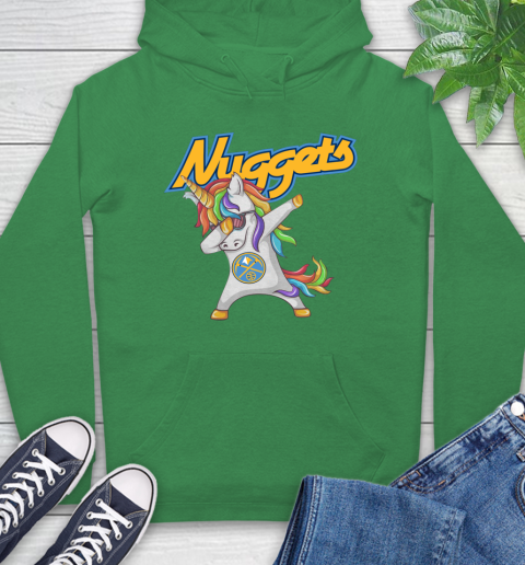 Denver Nuggets NBA Basketball Funny Unicorn Dabbing Sports Hoodie 8