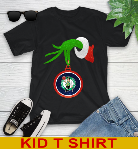 Boston Celtics Grinch Merry Christmas NBA Basketball Youth T-Shirt 2