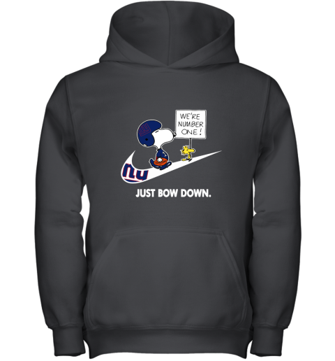New York Giants Are Number One – Just Bow Down Snoopy Youth Hoodie