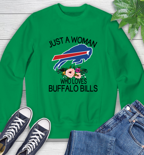 NFL Just A Woman Who Loves Buffalo Bills Football Sports Sweatshirt 4