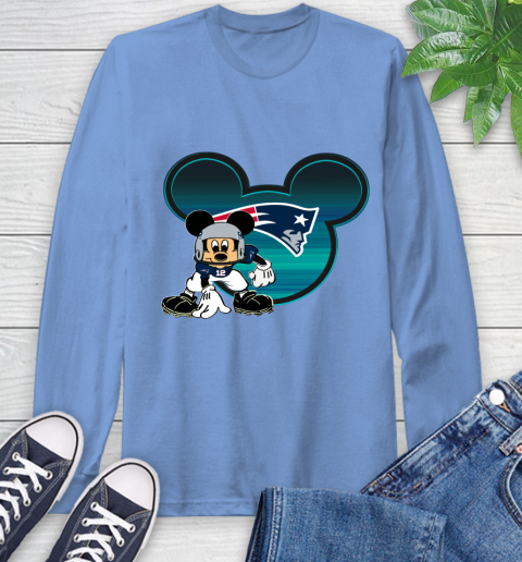 NFL New England Patriots Mickey Mouse Disney Football T Shirt Long Sleeve T-Shirt 11