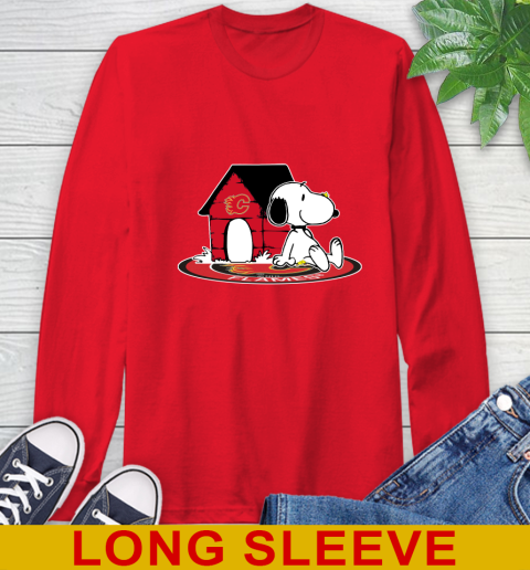 NHL Hockey Calgary Flames Snoopy The Peanuts Movie Shirt Long Sleeve T-Shirt 10