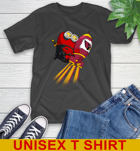 NFL Football Arizona Cardinals Deadpool Minion Marvel Shirt T-Shirt