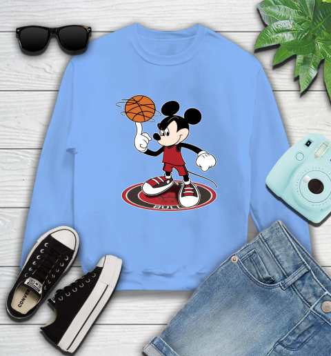 NBA Basketball Chicago Bulls Cheerful Mickey Disney Shirt Sweatshirt 11
