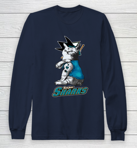 San jose sharks on sale cat shirt