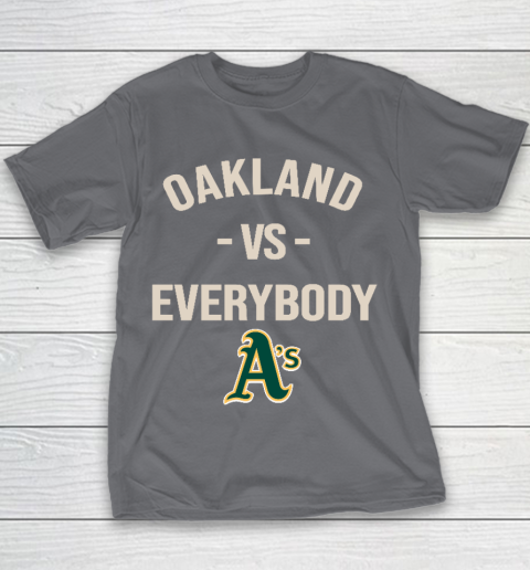 Oakland Athletics Vs Everybody Youth T-Shirt 5
