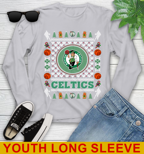 Boston Celtics Merry Christmas NBA Basketball Loyal Fan Youth Long Sleeve 5