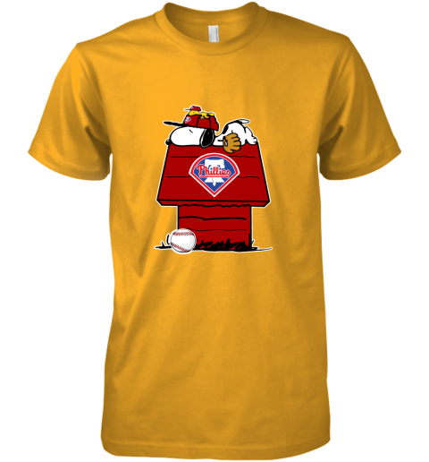 Philadelphia Phillies Snoopy And Woodstock Resting Together MLB Women's T- Shirt 