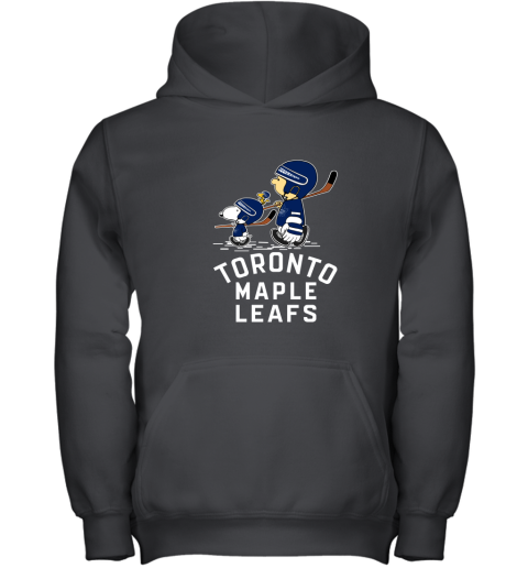 Let's Play Toronto Maples Leafs Ice Hockey Snoopy NHL Youth Hoodie
