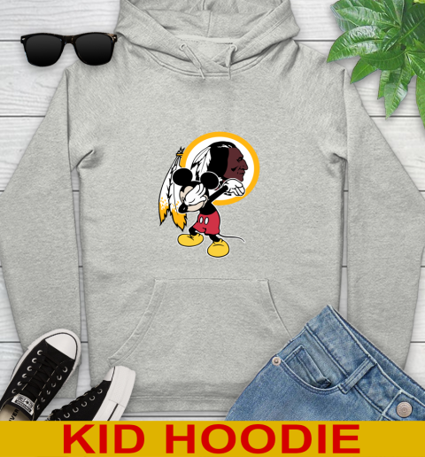 Washington Redskins NFL Football Dabbing Mickey Disney Sports Youth Hoodie