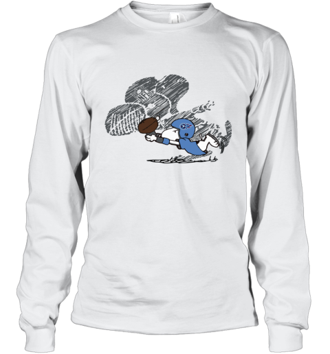 Tennessee Titans Snoopy Plays The Football Game rnzo tennessee titans snoopy plays the football game long sleeve tee 14 front white