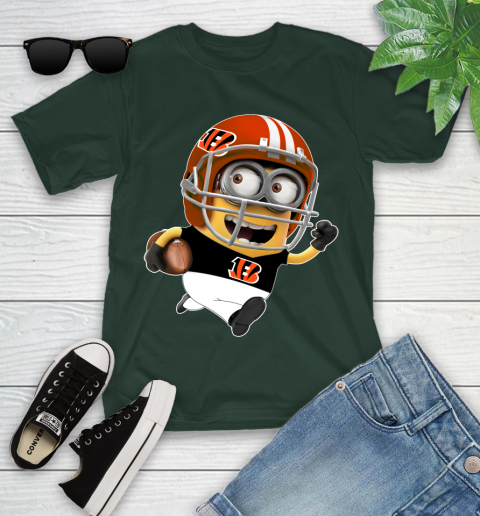 NFL Cincinnati Bengals Minions Disney Football Sports Youth T-Shirt 5