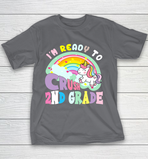 Back to school shirt ready to crush 2nd grade unicorn Youth T-Shirt 5