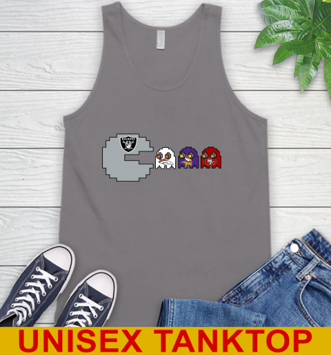 Oakland Raiders NFL Football Pac Man Champion Tank Top 7