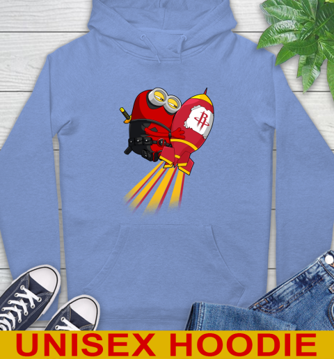 NBA Basketball Houston Rockets Deadpool Minion Marvel Shirt Hoodie 11