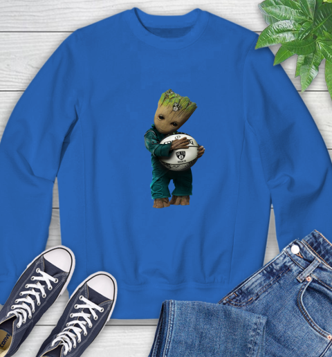 NBA Groot Guardians Of The Galaxy Basketball Sports Brooklyn Nets Sweatshirt 8